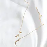 Шикарна підвіска Moon & Star Місяць та зірочки зірка місяць кулон з місяцем, фото 4