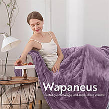 Електрична ковдра WAPANEUS із 6 режимами нагрівання й автоматичним вимкненням, Amazon, Німеччина, фото 5