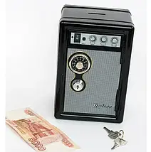 Скарбничка Металевий Сейф Metal Safe Radio Радіо, фото 5