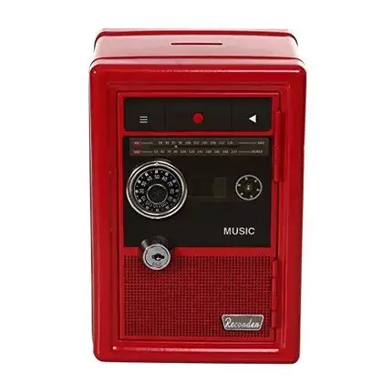 Скарбничка Металевий Сейф Metal Safe Radio Радіо, фото 1