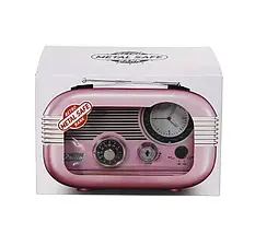 Скарбничка Сейф металевий дитячий Metal Safe Radio Радіо Рожевий, фото 5