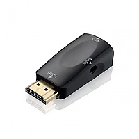 Конвертер HDMI to VGA + аудіо (шт.HDMI- гн.VGA+ гн.3,5мм) + шнур AUX