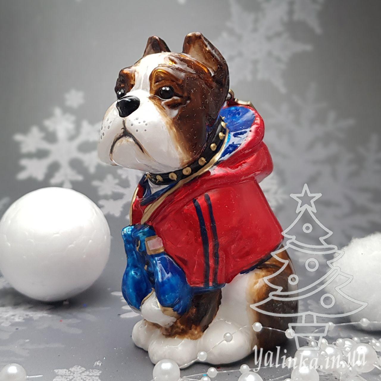 Скляна ялинкова іграшка собака бульдог  , боксер
 Komozja Family Santa Claus