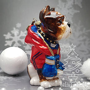 Скляна ялинкова іграшка собака бульдог , боксер
Komozja Family Santa Claus, фото 2
