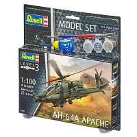 Сборная модель Revell Боевой вертолет AH-64A Апач 1:100 (4009803649856) - Топ Продаж!