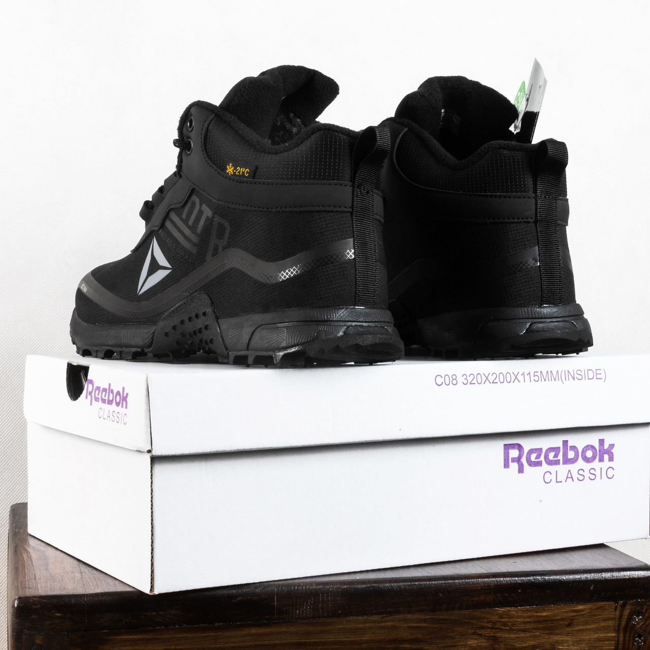 SALE Зимние ботинки Reebok All Terrain черные на меху - фото 3 - id-p2043847803
