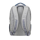 Рюкзак для ноутбука 17.3" Prater RIVACASE 7567 (Grey/Dark Blue) — MegaLavka, фото 3