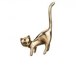 Підставка для кілець "Кошка" DX з латуні 7х13 см Stilars Італія 381, фото 1