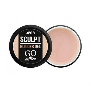 Білдер-гель GO Active Sculpt Builder Gel Peach 03, персиковий, 12 мл