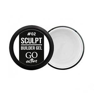 Білдер-гель GO Active Sculpt Builder Gel Milk 02, молочний, 12 мл