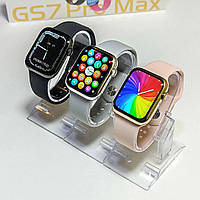 Смарт-часы Smart Watch GS7 Pro Max 45 FULL с украинским языком, безрамочным экраном.Smart watch GS7 Pro MAX.