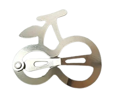 Шпильки для волосся Finding Хлопушки тик-так вишеньки Сталистий 29 мм х 31 мм