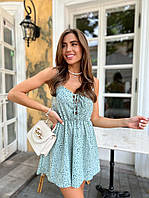 Стильный модный летний легкий сарафан с красивой зоной декольте Супер софт принт 42-44,44-46 Цвет3