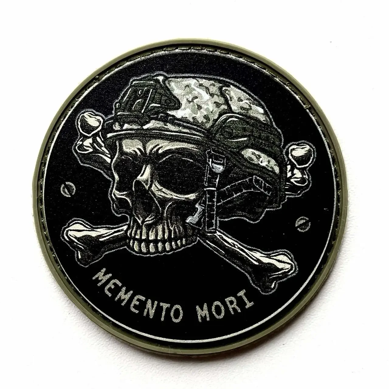 Шевроні патчі пвх зсу Memento Mori (моменто мори) череп, фото 1