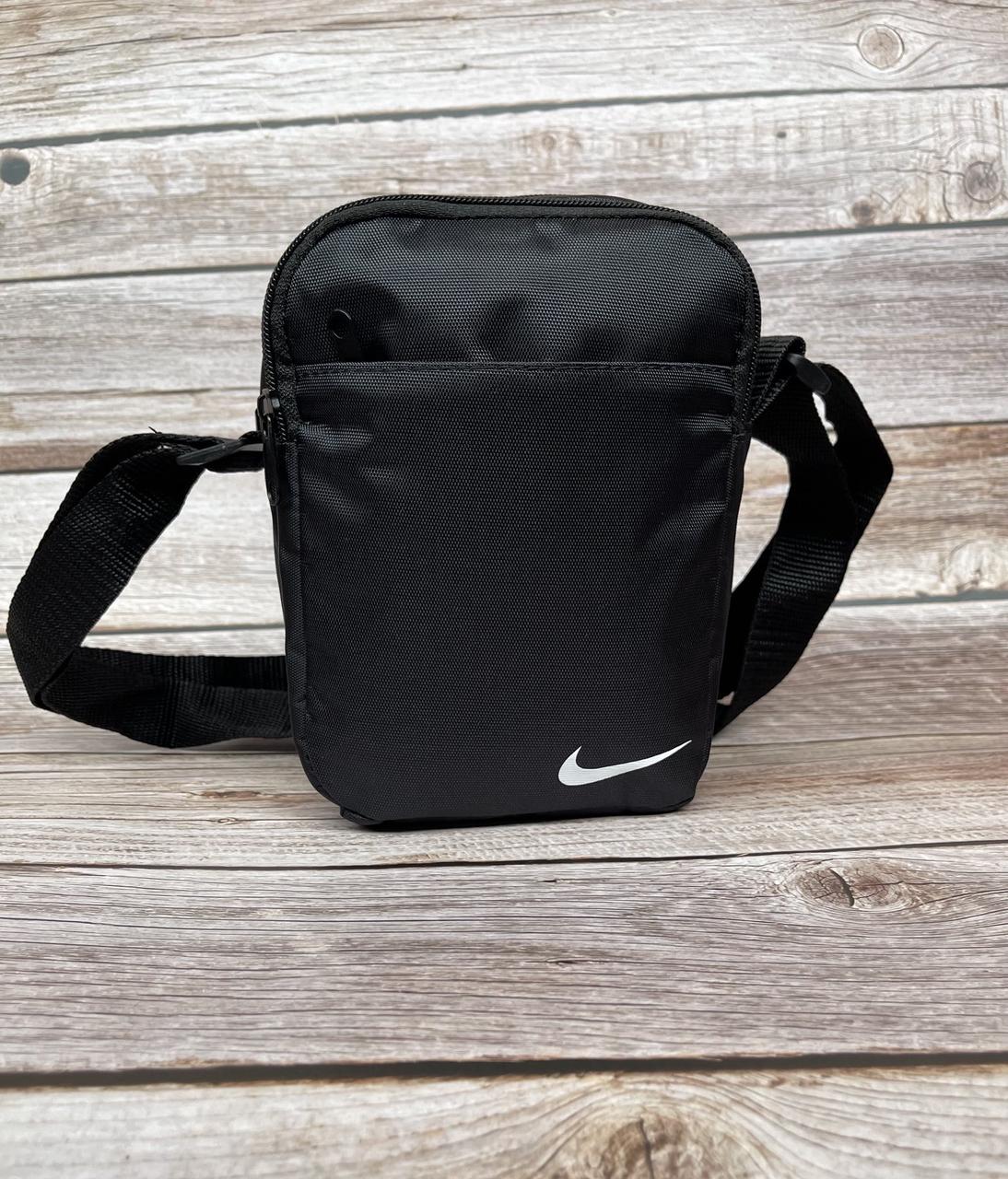 Сумка маленька найк Nike чорна чоловіча барсетка