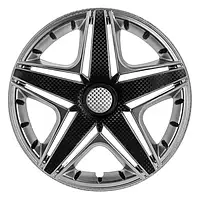 Ковпак колеса 15 NHL Super Silver (карбон) Star комплект