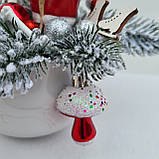 Новорічний декор Новорічна композиція з Сантою, оленем та ялинкою. подарунок на новий рік, на різдво, фото 6