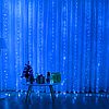 Гірлянда штора Роса + пульт, 1,8x1,2м, 144 LED, від USB та мережі 220В, 12 ниток, 8 режимів, фото 9