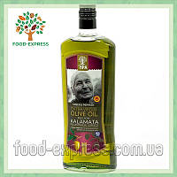 Оливкова олія Extra Virgin Kalamata Peloponnese 1л, Скляна пляшка, натуральна, не рафінована