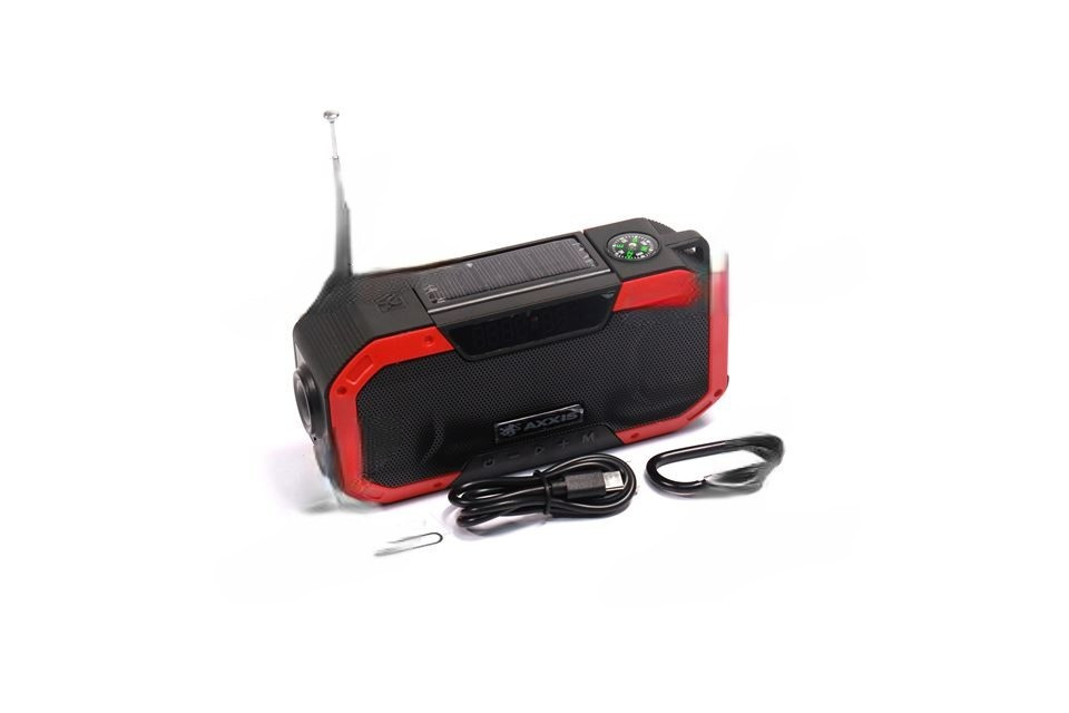 Ліхтар-Колонка Bluetooth, PowerBank 5000mA, сон.бат RED ax-944