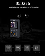 Плеєр MP3 SHMCI C5S 2.0" DSD256 HI FI 128gb, фото 7