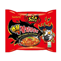 Локшина швидкого приготування зі смаком курки х2 spicy Samyang 140 г