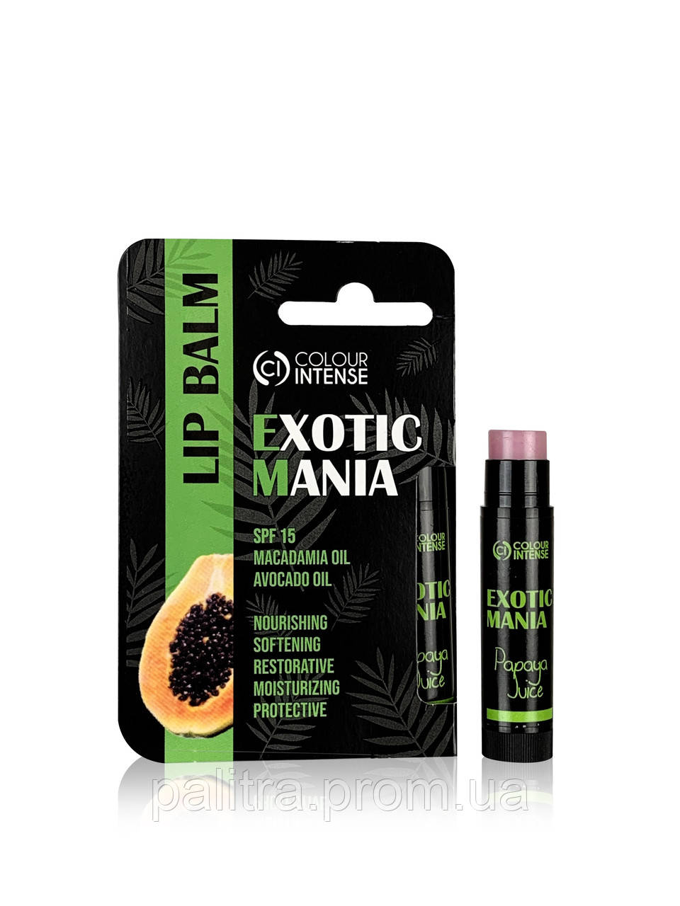 Бальзам для губ Exotic Mania No03 Сік Папая Colour Intense 5 г