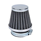 Фільтр нульового опору для мотоцикла скутера карбюратора авто з високою продуктивністю повітряний фільтр нульовик аналог k&n 50мм, фото 7