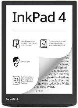 Електронна книга з підсвічуванням PocketBook InkPad 4 (PB743G)