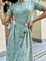 Крутейшее модное тёплое женское платье-халатик на пуговках Евро софт 42-44,46-48,50-52 Цвета