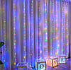 Гірлянда штора Роса + пульт, 1,8x1,2м, 144 LED, від USB та мережі 220В, 12 ниток, 8 режимів, фото 7