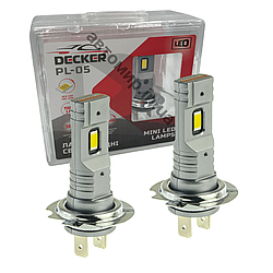 Лампа світлодіодна для фар DECKER LED PL-05 H7 5000K 7000 LM 30W 2шт комплект