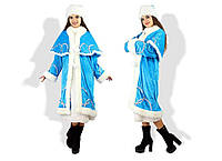 Шикарное новогоднее платье-комплект Снегурочка Ткань велюр 42 - 48 В комплекте входит шапка,варежки,пояс