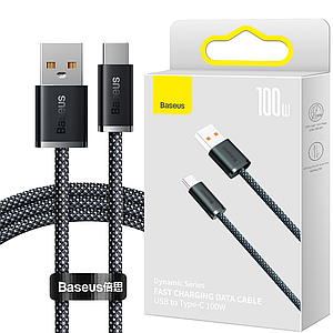 Кабель USB to Type-C 100W 6A Baseus Dynamic Series 1 метр Slate Grey (CALD000616)