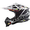 МОТОШОЛОМ ЕНДУРО LS2 MX700 SUBVERTER EVO II STOMP КОЛІР GLOSS WHITE BLACK, фото 2