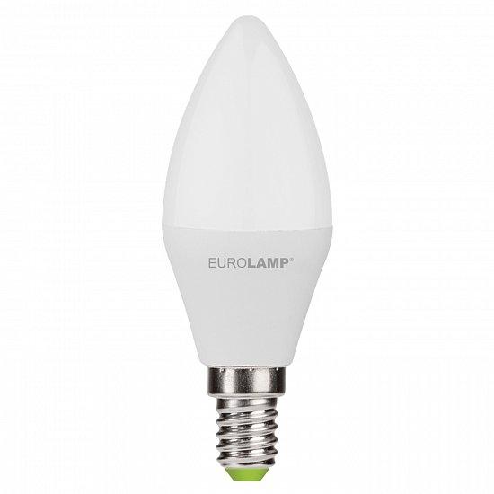 Лампа світлодіодна 8W 220V 680lm 3000K Е14 37х108mm свічка [4260484998569] LED-CL-08143(P) EUROLAMP