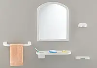 Набор в ванную 6 предметов с зеркалом ТР2004(23394)