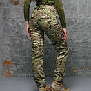 Жіночі теплі тактичні штани/ Військові штани на флісі для жінок/ Армійські зимові теплі штани Мультикам, фото 8