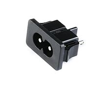 Роз`єм живлення C8 штирьовий IEC320-C8 на корпус