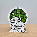 Новорічний нічник Подарунок на новий рік - Казкова новорічна композиція з підсвіткою, фото 2