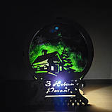 Новорічний нічник Подарунок на новий рік - Казкова новорічна композиція з підсвіткою, фото 5