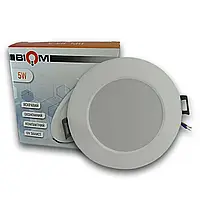 Точковий LED світильник Biom 5W 5500К коло DPL-R5-5