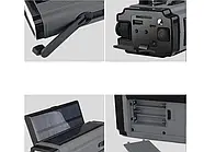 Ліхтарик радіо Power Bank XSY320 5000 мАг із сонячною панеллю, фото 2