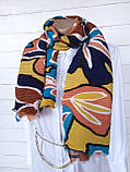 Шарф жіночий плісе весна-осінь Без бренду 156х70 см Різнокольоровий, фото 6