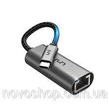 UNI Адаптер USB C – Gigabit Ethernet 1 Гбіт/с для MacBook сумісний із Thunderbolt 4/3