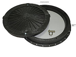 Люк зв'язку з металевою кришкою,антивандальний