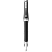 Ручка шариковая Parker Ingenuity Black Lacquer CT BP 60 132, латунь, черная