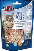 Ласощі Trixie Premio Tuna Rolls для котів, тунець з куркою, 50 г