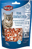 Ласощі Trixie Premio Tuna Sandwiches для котів, тунець з куркою, 50 г