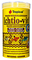 Сухой корм Tropical Ichtio-Vit для всех аквариумных рыб, 100 г (хлопья)